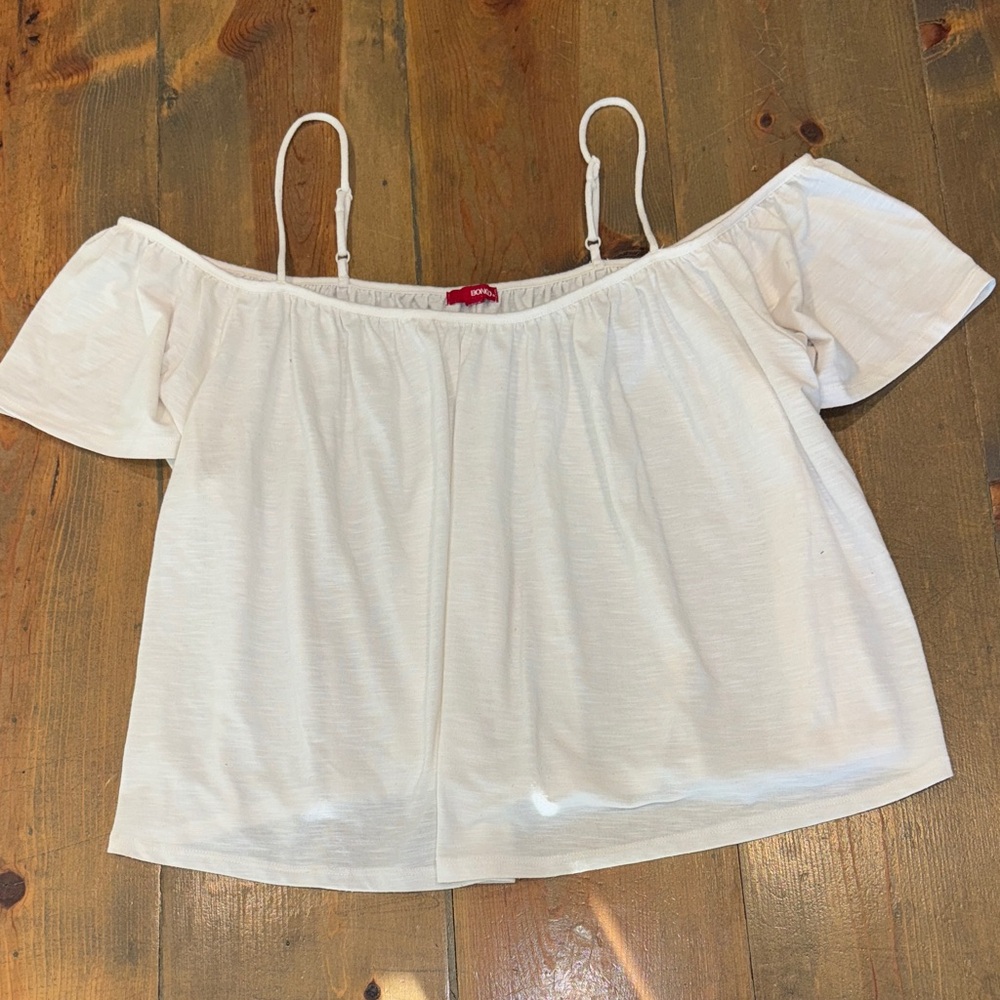 BONGO Cream Off-Shoulder Blouse